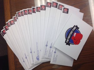 18 Fighters' Fund grant checks ready to go in the mail in to colon cancer fighters across Kentucky and Southern Indiana.